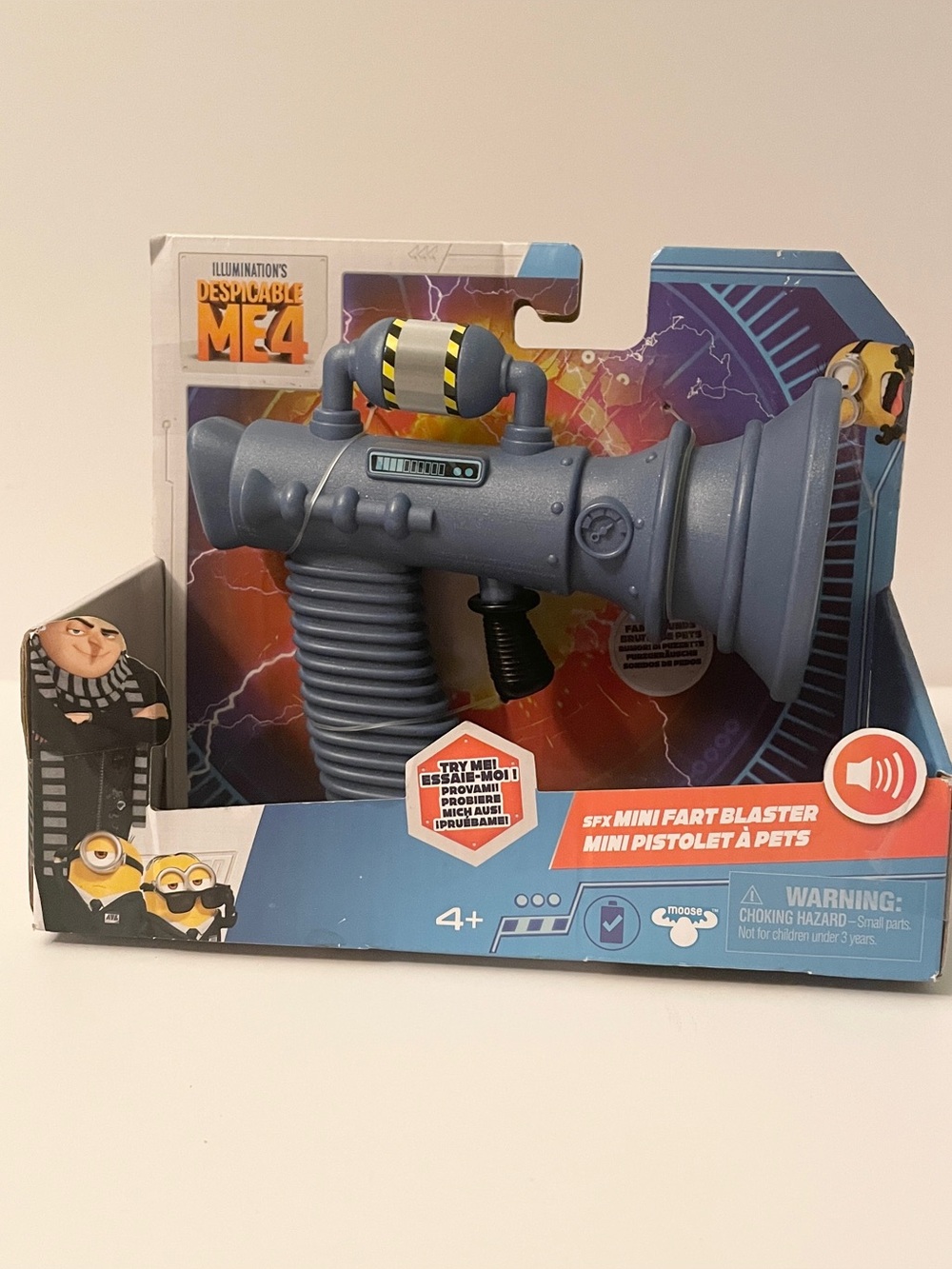 Despicable Me 4 SFX Mini Fart Blaster Minions Toy NIB Moose Toys